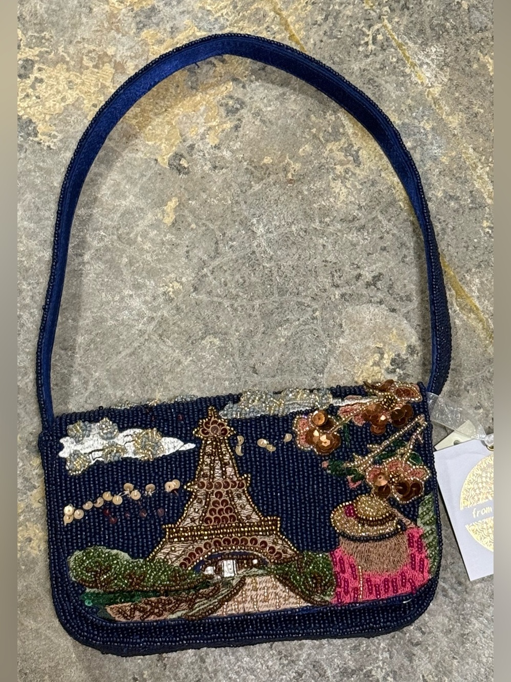 New for Fall Beaded Sequin PARIS Bag Viral TikTok Famous - NWT